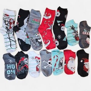 🖤 Nightmare Before Christmas Sock Lot | 14 Pairs | Disney | NWT Bundle